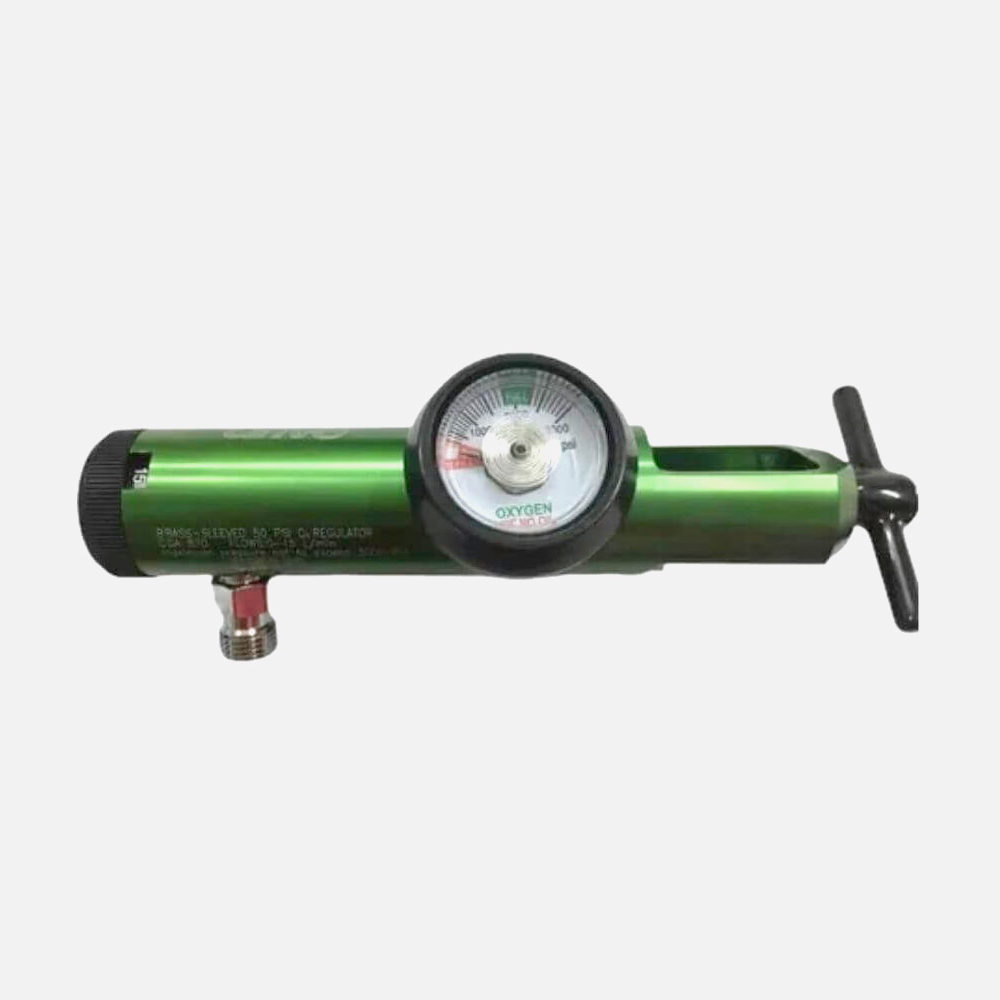 Regulador de Oxígeno Largo para Tanque Tipo E 870 .5-15 LPM