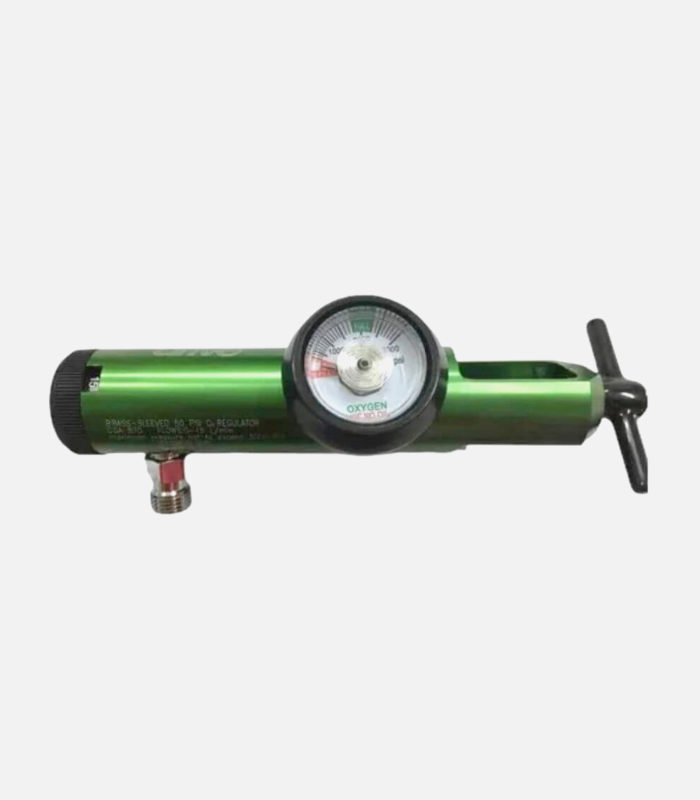 Regulador de Oxígeno Largo para Tanque Tipo E 870 .5-15 LPM